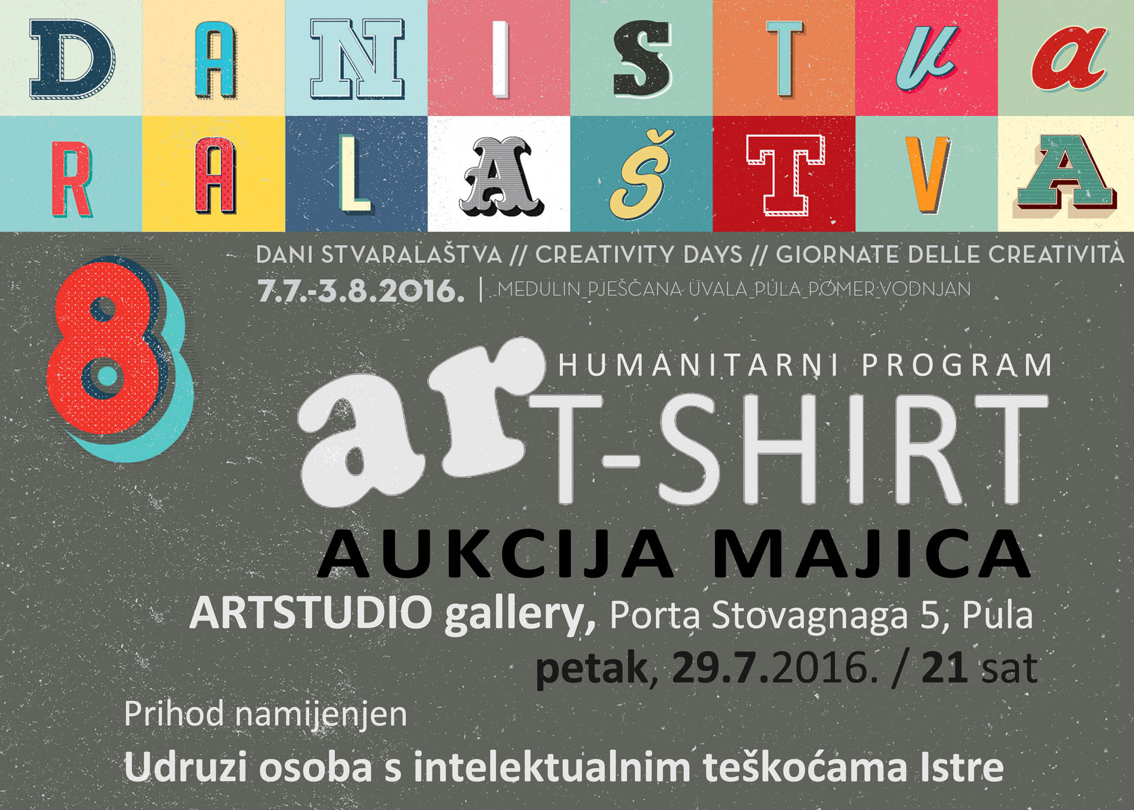 artshirt aukcija